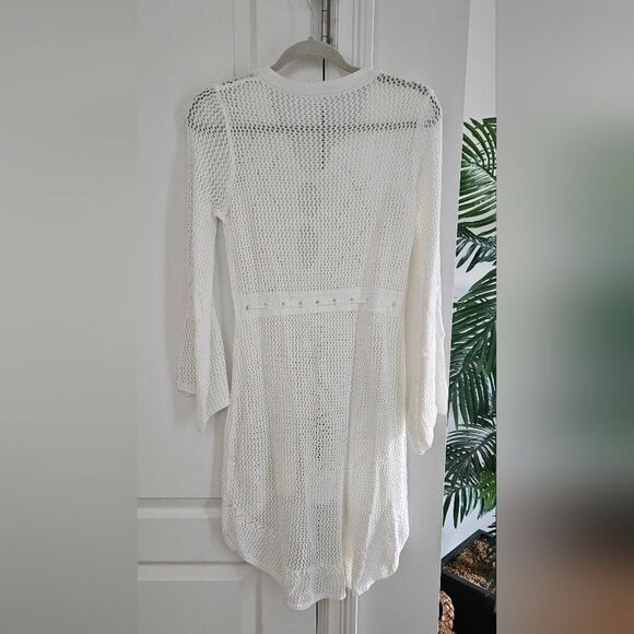 White crochet dress/ cover up - Picture 2 of 3